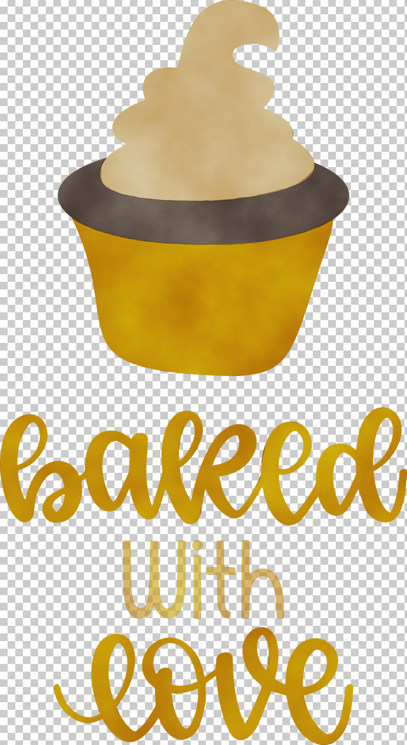 Yellow Cookware And Bakeware Meter Cream PNG, Clipart, Baked With Love, Cookware And Bakeware, Cream, Cupcake, Food Free PNG Download