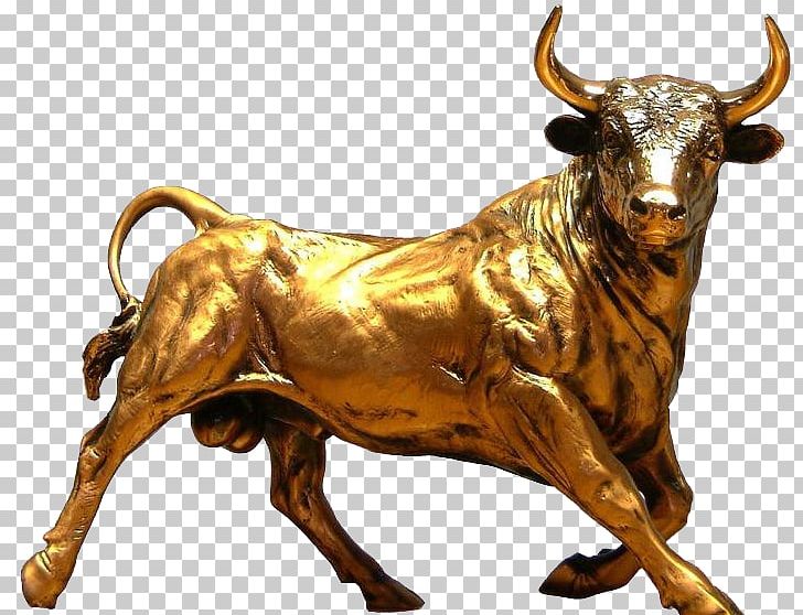 Bull Cattle Gold As An Investment Market PNG, Clipart, Bronze, Bronze Sculpture, Bull, Cattle, Cattle Like Mammal Free PNG Download