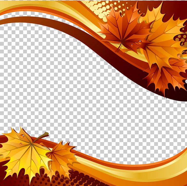 Autumn Illustration PNG, Clipart, Autumn Leaves, Computer Wallpaper, Curves Vector, Fall Leaves, Flower Free PNG Download