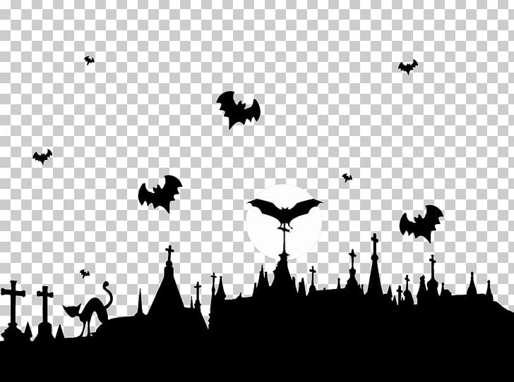 Graveyard And Flying Bats PNG, Clipart, Graveyard, Miscellaneous Free PNG Download