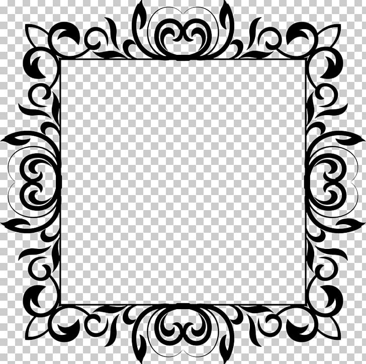 Frames White Flower PNG, Clipart, Area, Black, Black And White, Circle, Clip Art Free PNG Download