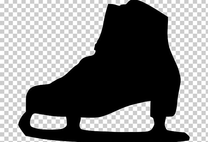 Ice Skating Ice Skates Figure Skating Silhouette PNG, Clipart, Autocad Dxf, Black, Black And White, Clip Art, Figure Skate Free PNG Download