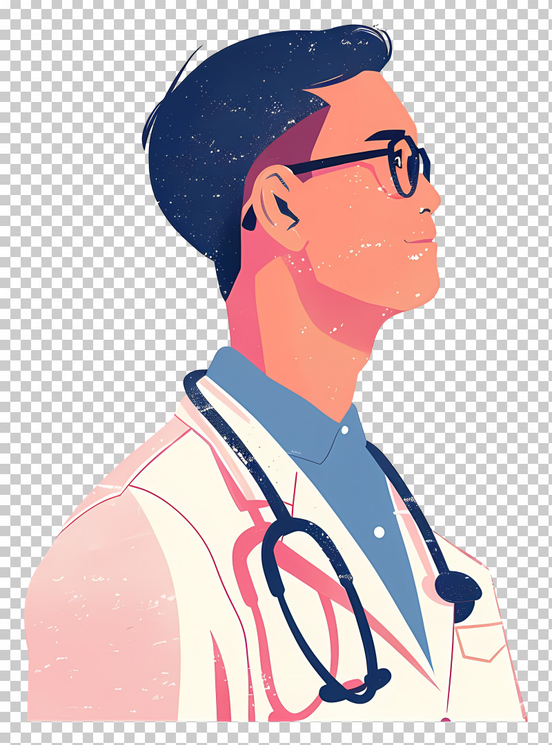 Doctor - Illustration Of A Doctor With Stethoscope PNG