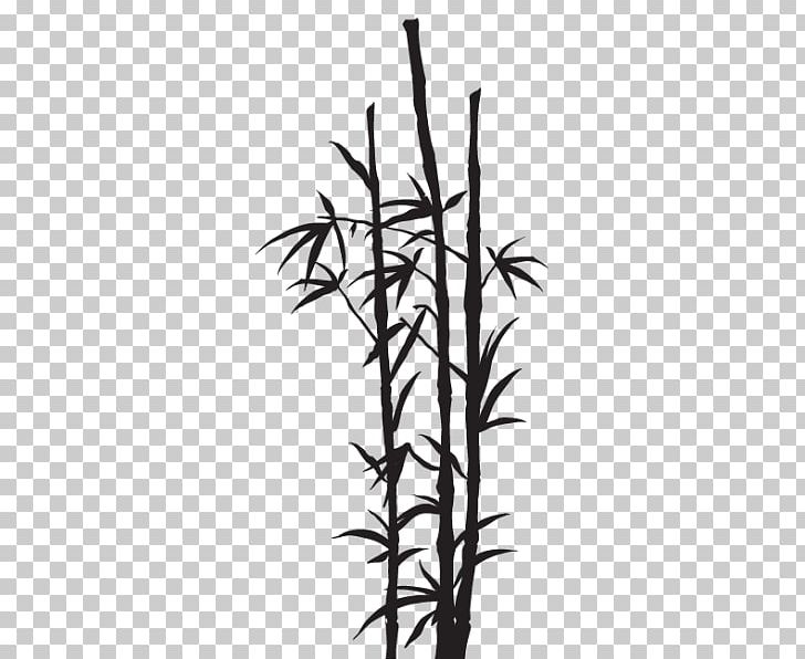 Stencil Wall Bamboo Sketch PNG, Clipart, Bamboo, Black And White, Branch, Decal, Decorative Arts Free PNG Download