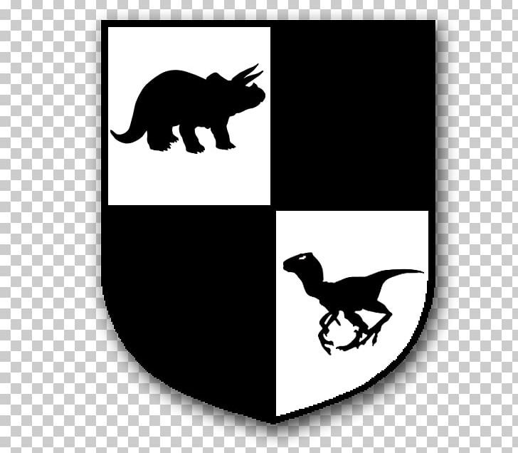 Cat Coat Of Arms Dinosaur Robot Heraldry PNG, Clipart, Animals, Arya Stark, Black And White, Canidae, Carnivoran Free PNG Download