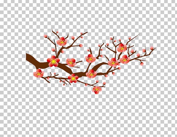 Chinese New Year New Year Card Greeting Card Christmas PNG, Clipart, Branch, Cherry Blossom, Chinese Calendar, Flower, Flowers Free PNG Download