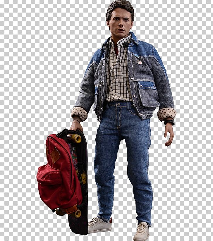 Michael J. Fox Marty McFly Back To The Future Dr. Emmett Brown DeLorean Time Machine PNG, Clipart, 16 Scale Modeling, Action Toy Figures, Back To, Back To The Future Part Ii, Bag Free PNG Download