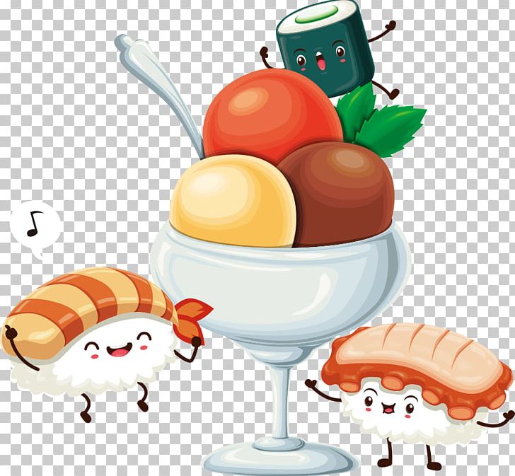 Ice Cream Sundae Illustration PNG, Clipart, Balloon, Cartoon, Cartoon Character, Cartoon Cloud, Cartoon Eyes Free PNG Download