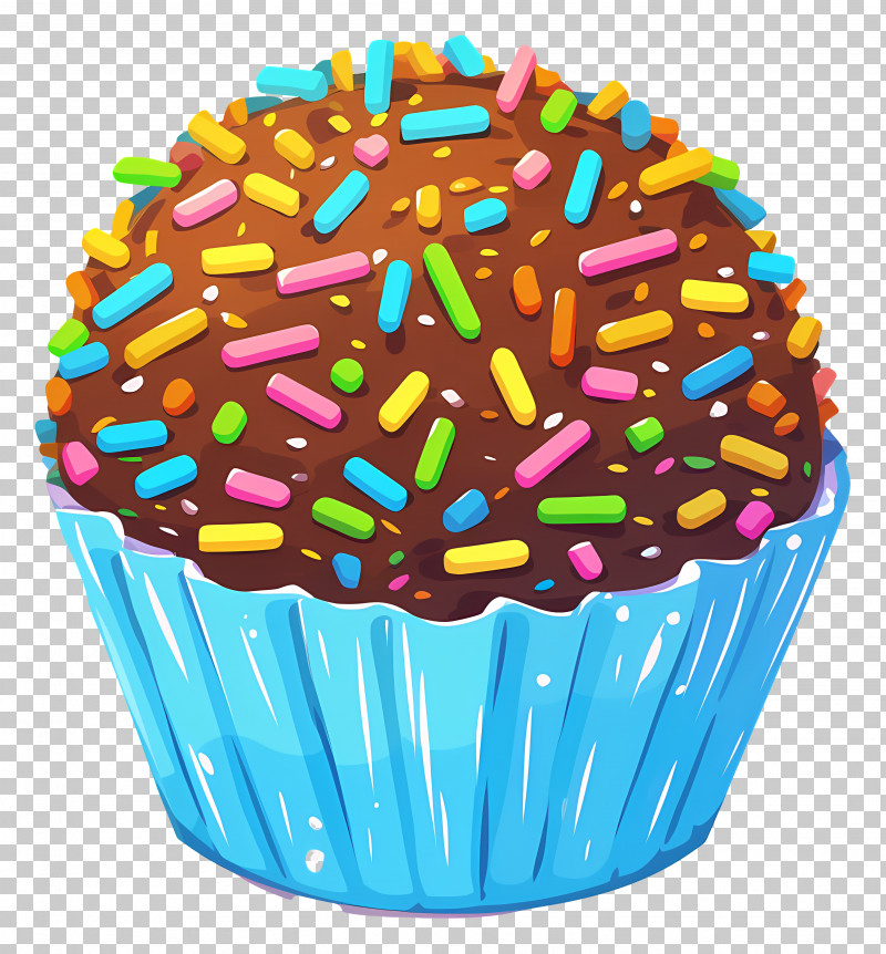 Brazilian Bonbon - Chocolate Truffle With Colorful Sprinkles PNG