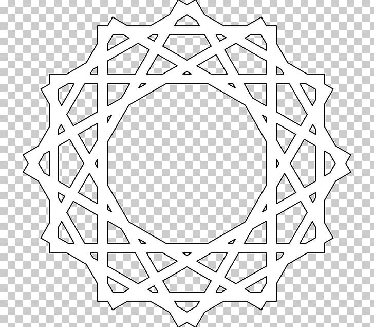 Islamic Geometric Patterns Ausmalbild Mandala Pattern PNG, Clipart, Angle, Area, Ausmalbild, Black And White, Circle Free PNG Download