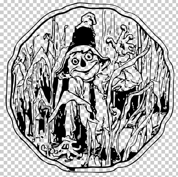 Scarecrow Maize PNG, Clipart, Agriculture, Art, Artwork, Black And White, Circle Free PNG Download