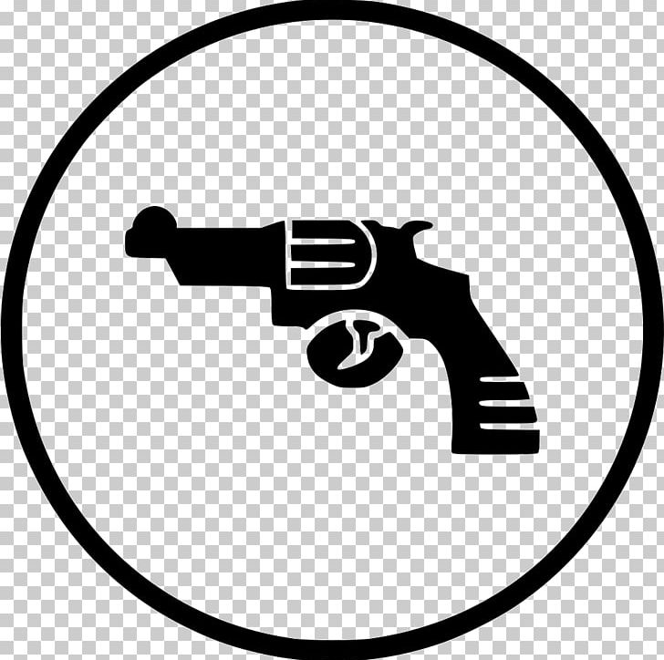 Handgun Computer Icons PNG, Clipart, Area, Black, Black And White, Bullet, Circle Free PNG Download