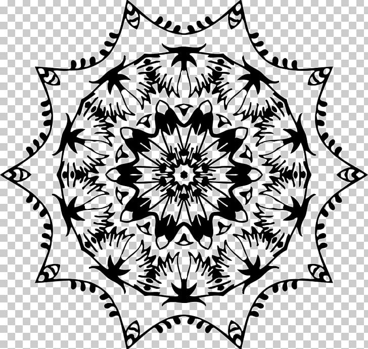 Floral Design Ornament Monochrome PNG, Clipart, Area, Artwork, Black, Black And White, Circle Free PNG Download