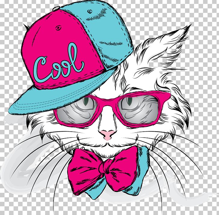 Cat Kitten Cuteness Illustration PNG, Clipart, Cartoon, Clip Art, Design, Fashion Design, Fashion Girl Free PNG Download