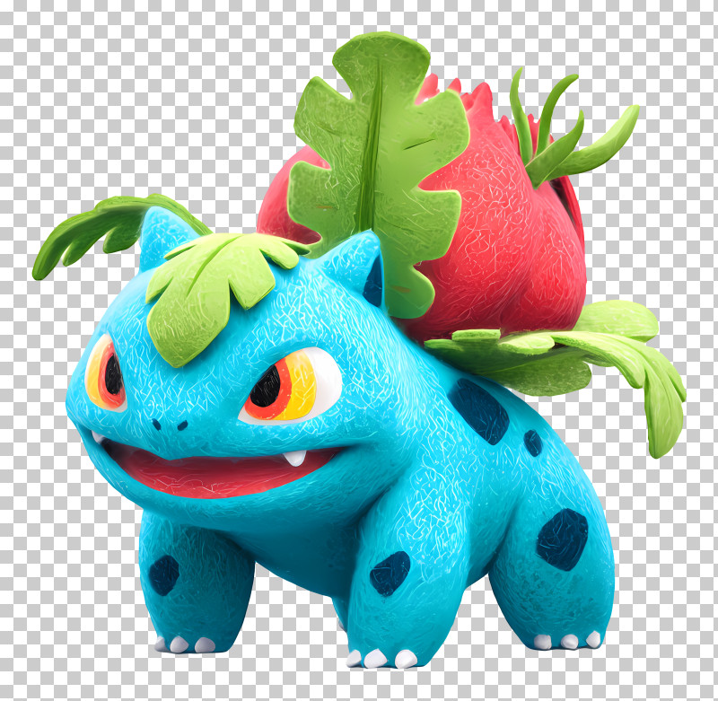 Ivysaur - Blue Creature With Plant On Back PNG