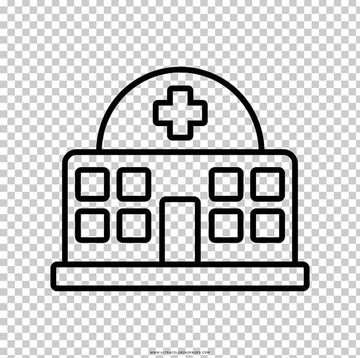 Hospital Drawing Coloring Book Clinic PNG, Clipart, Angle, Area, Black, Black And White, Brand Free PNG Download