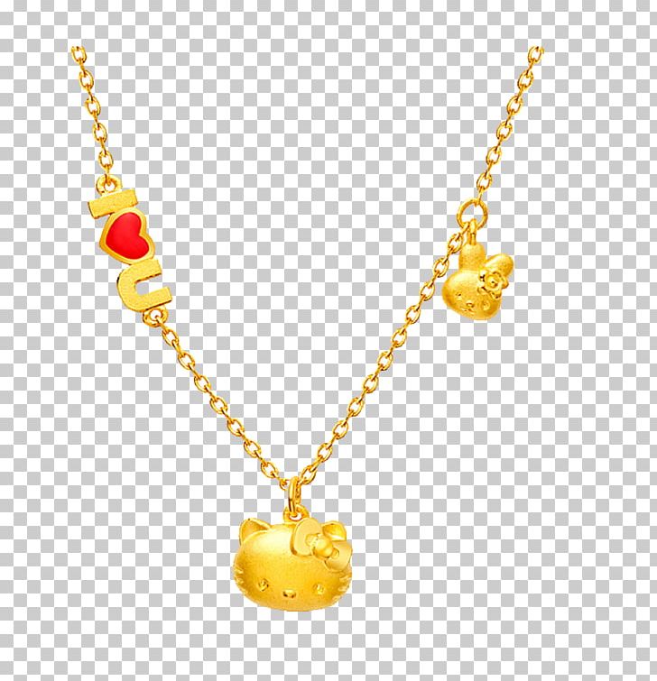 Necklace Hello Kitty Chow Tai Fook Gold Jewellery PNG, Clipart, Body Jewelry, Bracelet, Chain, Chin, Chow Tai Fook Free PNG Download
