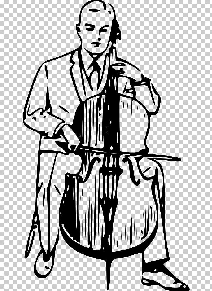 Cello Cellist Double Bass PNG, Clipart, Art, Artwork, Black And White, Cellist, Cello Free PNG Download