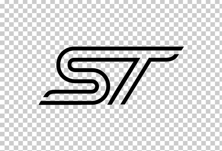Ford Motor Company Car Logo Ford Focus ST PNG, Clipart, 2018 Ford Fiesta St, Angle, Area, Black And White, Brand Free PNG Download