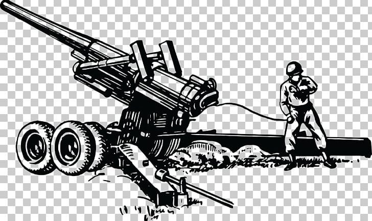 Howitzer Artillery PNG, Clipart, Angle, Artillery, Autocad Dxf, Auto Part, Black And White Free PNG Download