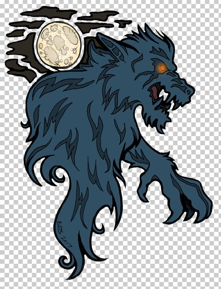 full moon werewolf clipart