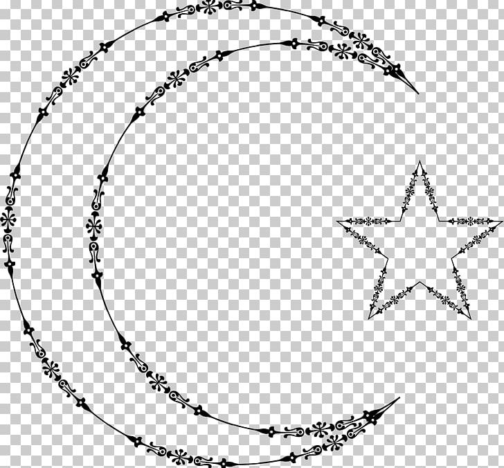 Star And Crescent Moon Lunar Phase PNG, Clipart, Angle, Area, Art, Black And White, Body Jewelry Free PNG Download