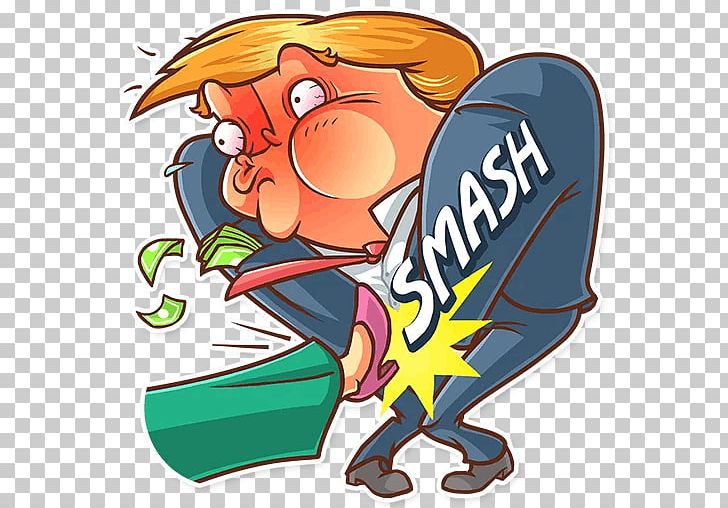 Sticker Telegram PNG, Clipart, Art, Artwork, Cartoon, Donald Trump, Fiction Free PNG Download