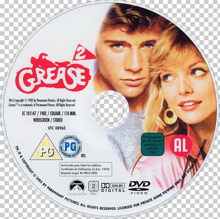 Grease 2 DVD Compact Disc Film PNG, Clipart, Album, Compact Disc, Cover Art, Dvd, Film Free PNG Download