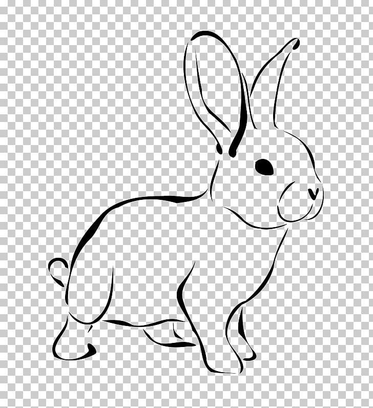 White Rabbit Easter Bunny Hare PNG, Clipart, Animal, Area, Black And White, Domestic Rabbit, Drawing Free PNG Download