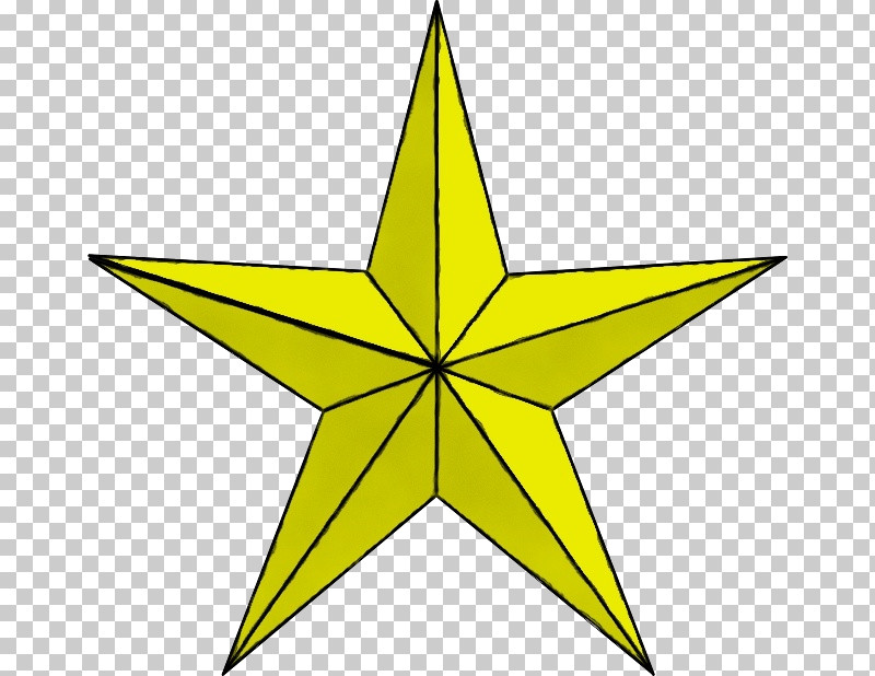 Yellow Star Symmetry PNG, Clipart, Paint, Star, Symmetry, Watercolor, Wet Ink Free PNG Download