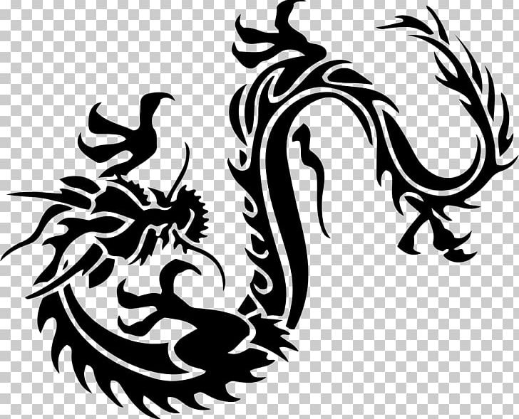 Dragon Tattoo PNG, Clipart, Art, Black And White, Chinese Dragon, Clip Art, Dragon Free PNG Download