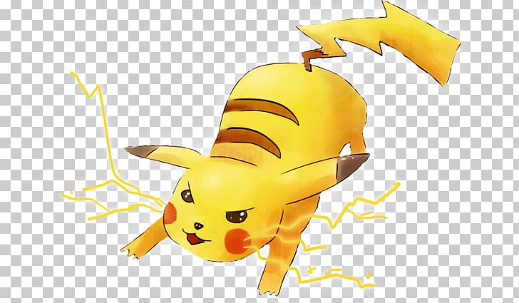 Pikachu Pokémon Yellow Thunderbolt Ash Ketchum Thunder Shock PNG, Clipart, Animal Figure, Ash Ketchum, Bee, Drawing, Honey Bee Free PNG Download