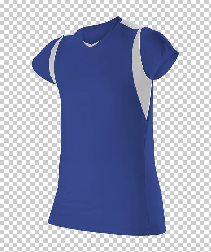 T-shirt Jersey Sleeve Volleyball Sportswear PNG, Clipart, Active Shirt, Blue, Clothing, Cobalt Blue, Cycling Jersey Free PNG Download