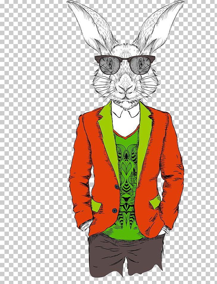 Rabbit Hipster Illustration PNG, Clipart, Animal, Animals, Art, Cartoon Rabbit, Cat Free PNG Download