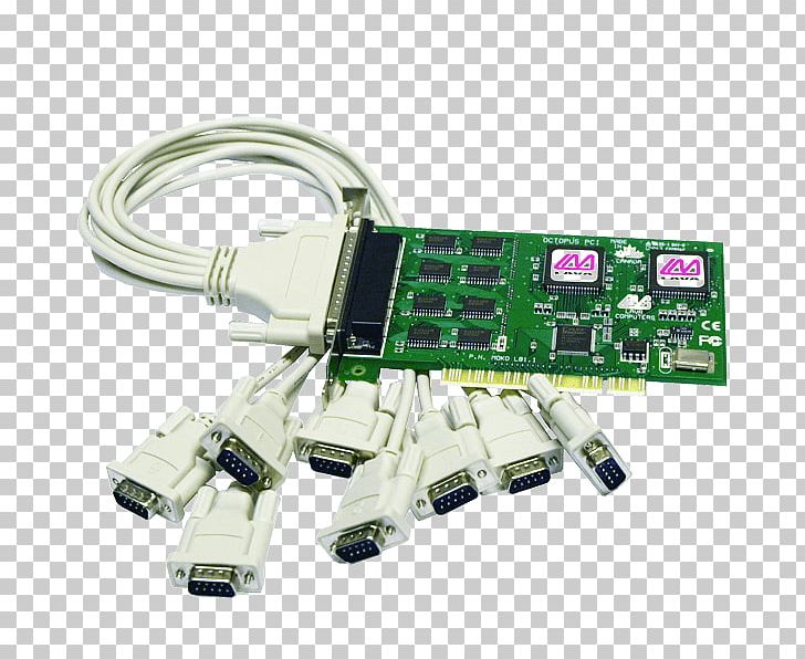 Serial Port Conventional PCI RS-232 Computer Port PCI Express PNG, Clipart, 16550 Uart, Adapter, Cable, Computer, Electrical Connector Free PNG Download