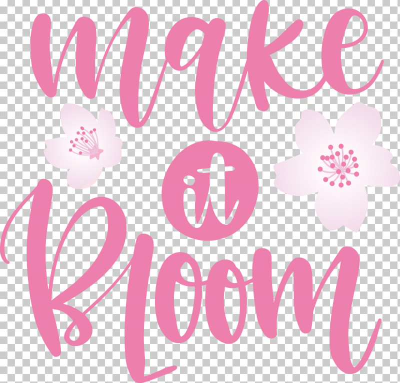 Make It Bloom Bloom Spring PNG, Clipart, Bloom, Flower, Lilac M, Logo, M Free PNG Download