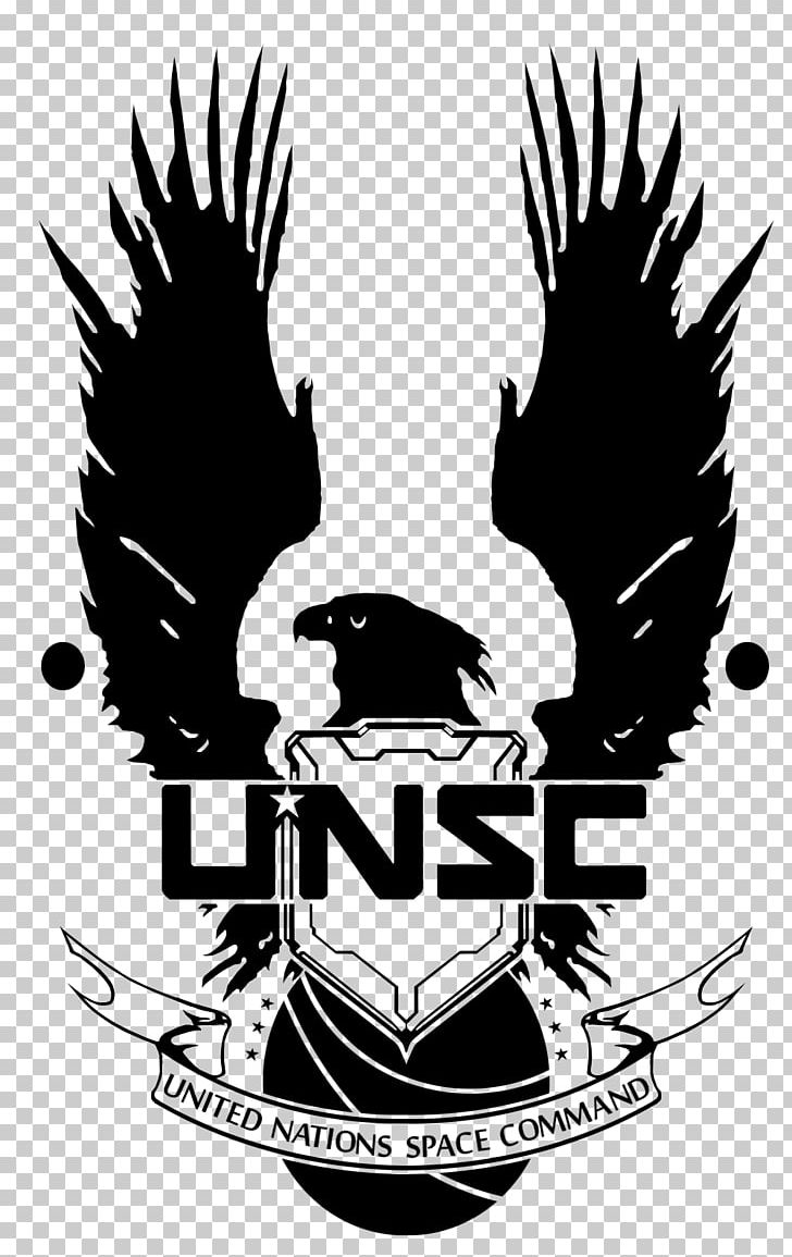 Halo 4 Master Chief Factions Of Halo Characters Of Halo Video Game PNG, Clipart, Arma 3, Beak, Bird, Bird Of Prey, Black And White Free PNG Download