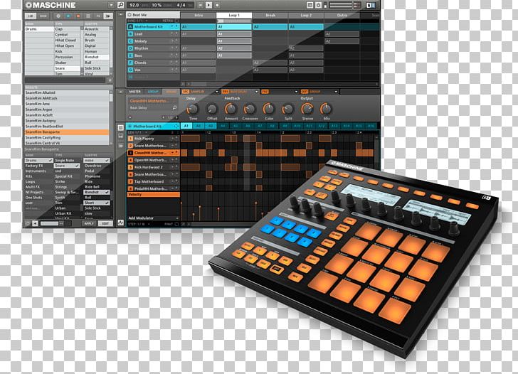 Maschine Native Instruments Musical Instruments Sampler MIDI Controllers PNG, Clipart, Computer Software, Electronic Instrument, Electronics, Midi, Musical Instrument Accessory Free PNG Download