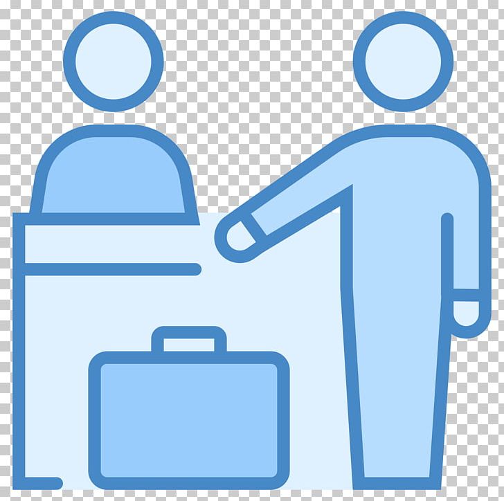 Computer Icons Hotel Check-in Receptionist PNG, Clipart, Angle, Area, Blue, Checkin, Communication Free PNG Download