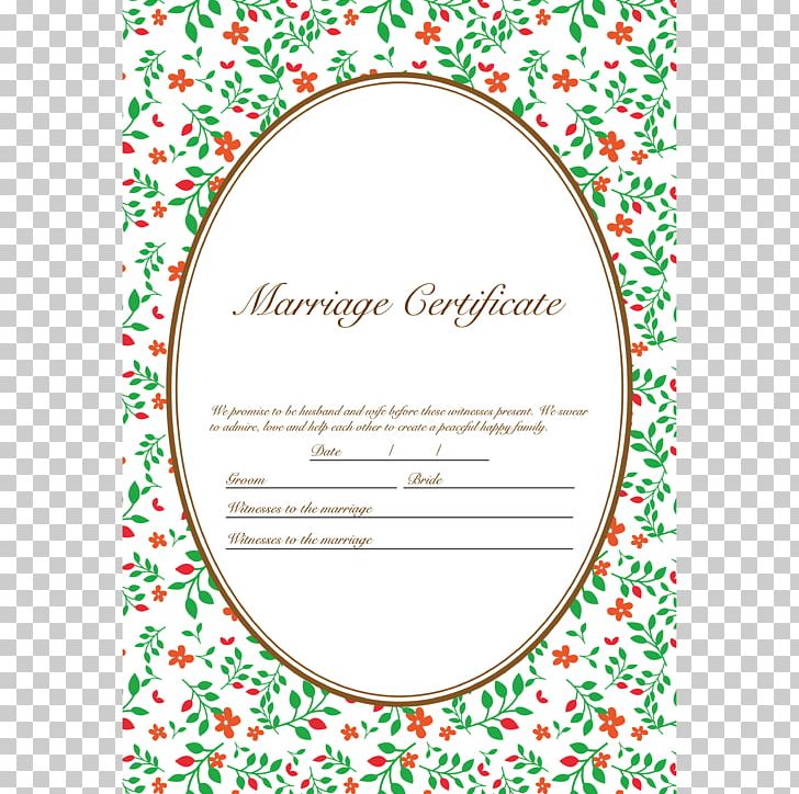 Downloadable Free Marriage Certificate Template from cdn.imgbin.com