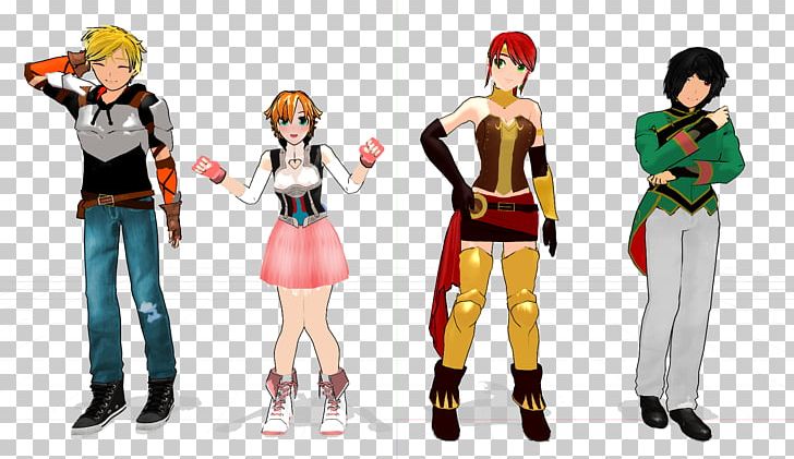 Nora Valkyrie Yang Xiao Long MikuMikuDance Hatsune Miku PNG, Clipart, Action Figure, Animated Film, Character, Clothing, Costume Free PNG Download