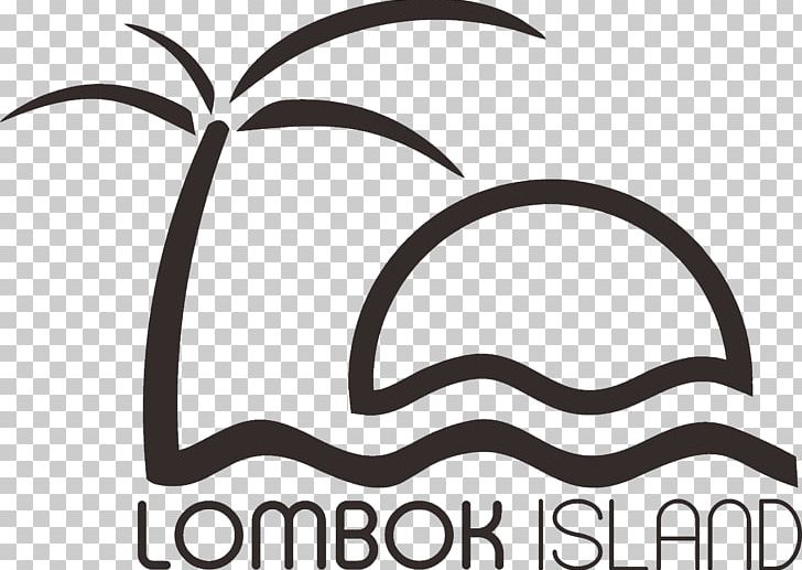 Lombok Brand Logo Island PNG, Clipart, Area, Artwork, Beach Island, Black And White, Brand Free PNG Download