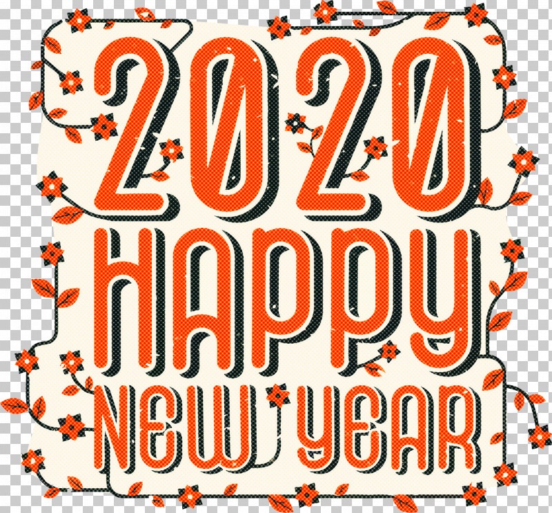 Happy New Year 2020 New Years 2020 2020 PNG, Clipart, 2020, Happy New Year 2020, New Years 2020, Orange, Text Free PNG Download