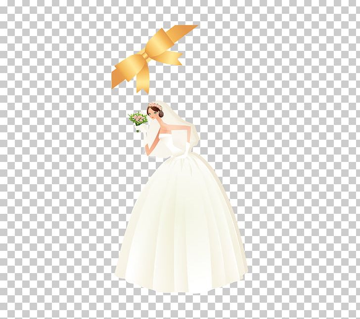 Wedding Dress Yellow Petal Gown PNG, Clipart, Beautiful, Bridal Clothing, Bride, Costume, Costume Design Free PNG Download