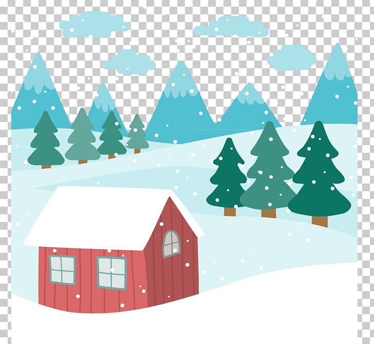 Landscape Euclidean Snow House PNG, Clipart, Christmas Decoration, Christmas Ornament, Christmas Tree, Computer Icons, Creative Christmas Free PNG Download