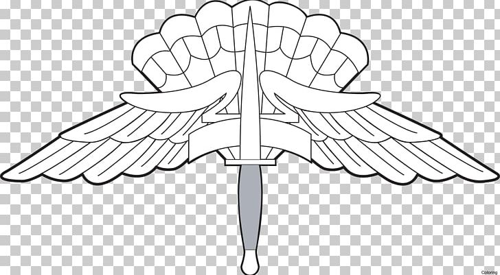 Military Freefall Parachutist Badge High-altitude Military Parachuting Jumpmaster PNG, Clipart, Air Force, Angle, Army, Bird, Branch Free PNG Download