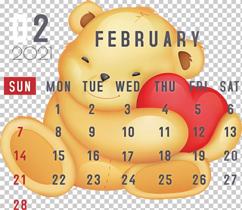 February 2021 Printable Calendar February Calendar 2021 Calendar PNG, Clipart, 2021 Calendar, Happiness, Meter, Snout Free PNG Download
