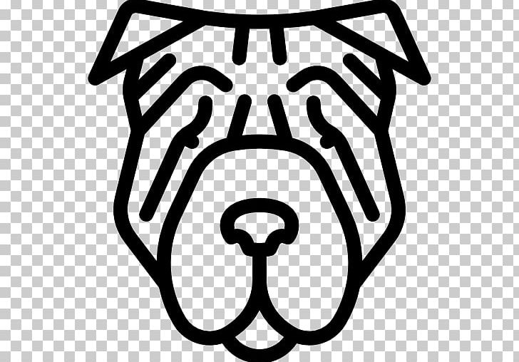 Shar Pei Computer Icons PNG, Clipart, Animal, Black, Black And White, Breed, Circle Free PNG Download