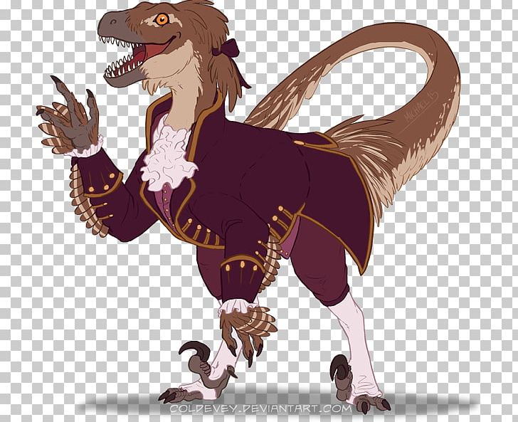 Velociraptor Tyrannosaurus Cartoon Character PNG, Clipart, 18th, Beak, Bird, Cartoon, Character Free PNG Download