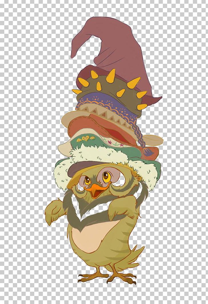 Owl Hat Illustration PNG, Clipart, 2d Computer Graphics, Animation, Art, Beak, Bird Free PNG Download